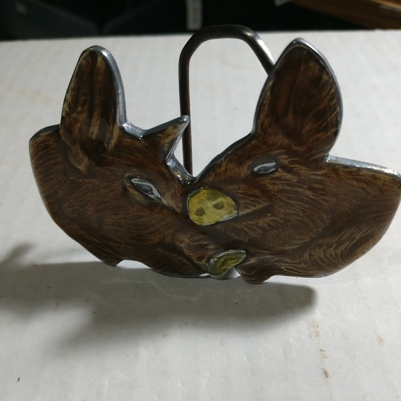 Limited Edition "HOGS" Belt Buckle 1979 Solid Pewter Mexico w/Serial Number - Picture 11 of 12